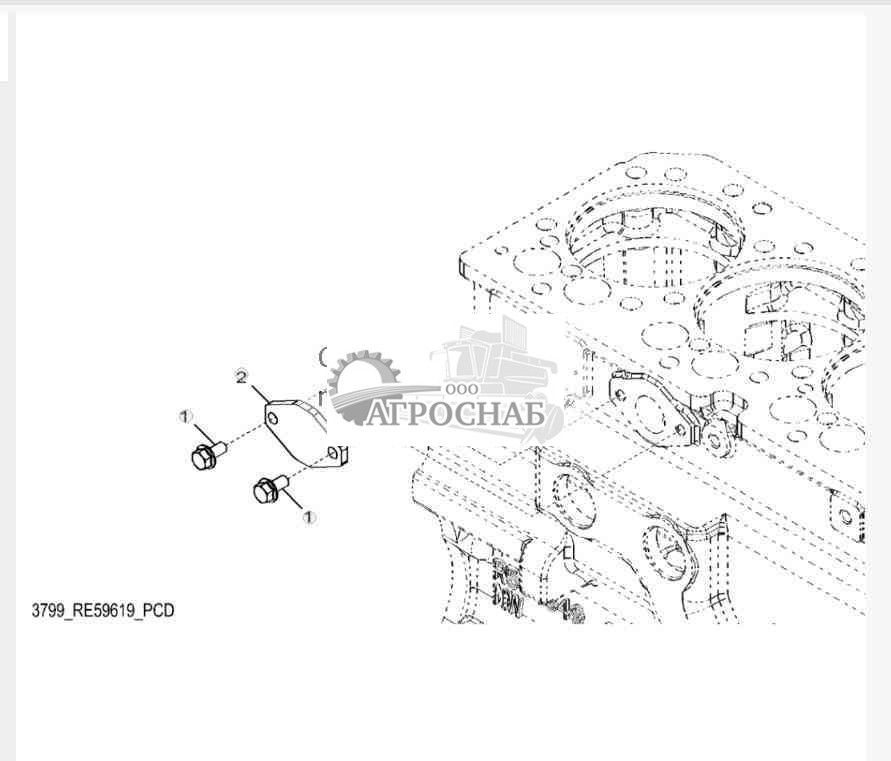 3799 Крышка перекач. топл. насоса 